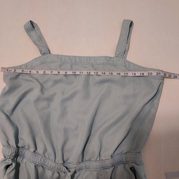 Loft Outlet XL Chambray Wide Leg Jumpsuit - Picture 4 of 11